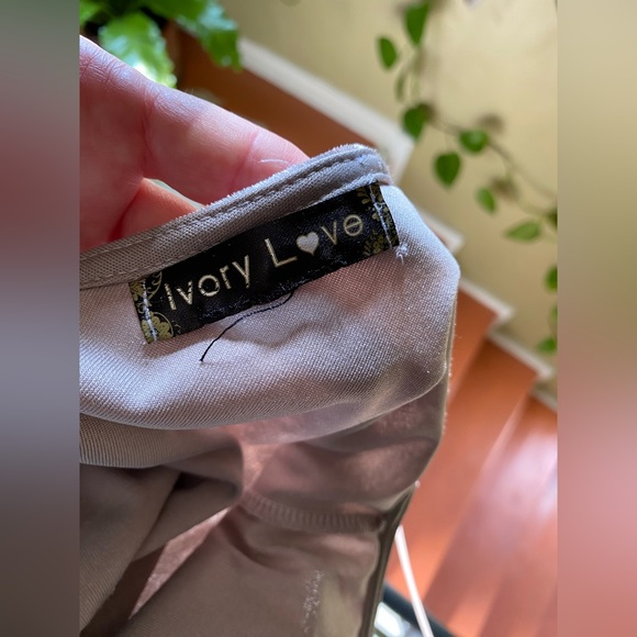 SOLD! ♥️ Silver Velvet Mini Dress | S - Picture 7 of 8